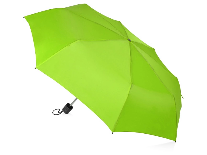 Зонт складной Columbus, механический, 3 сложения, с чехлом, зеленое яблоко фото 2