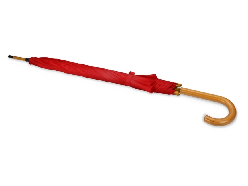 Зонт-трость полуавтоматический с деревянной ручкой фото 3