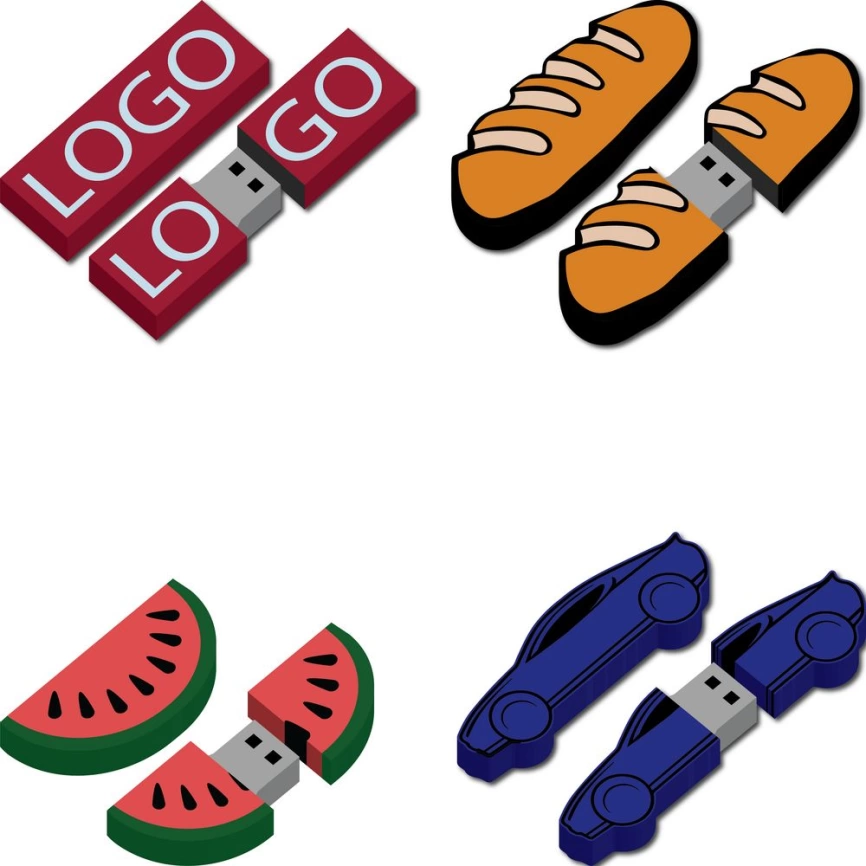 Флешка Gummi на заказ, 16 Гб фото 1