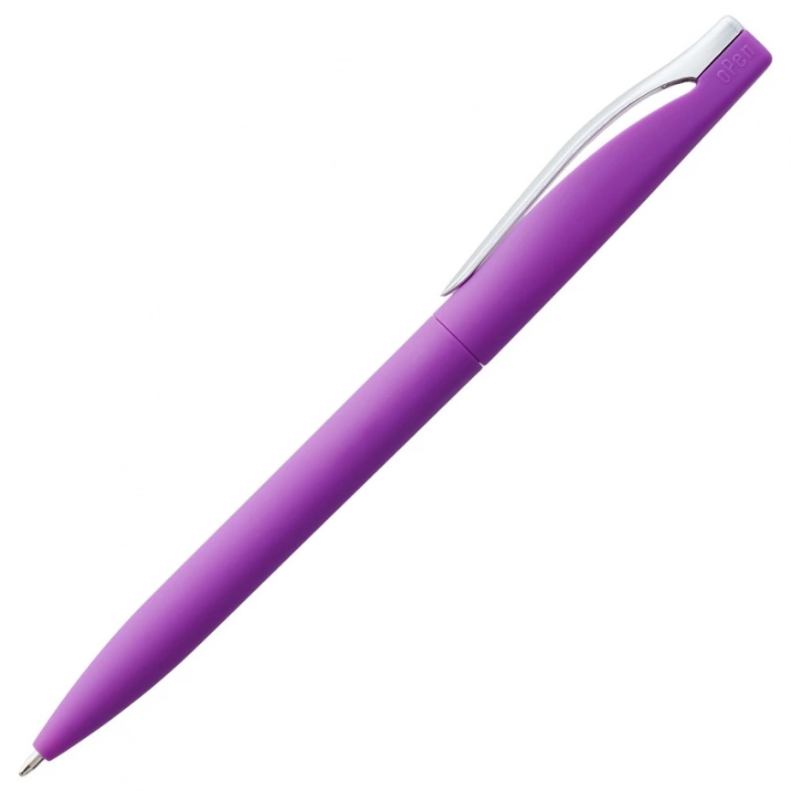 Ручка шариковая Pin Soft Touch, фиолетовая фото 4