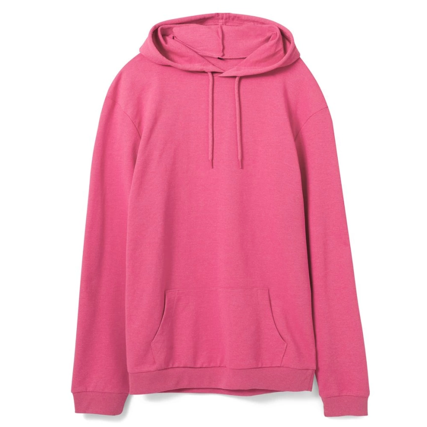Толстовка с капюшоном унисекс Hoodie, розовая, размер XS фото 6