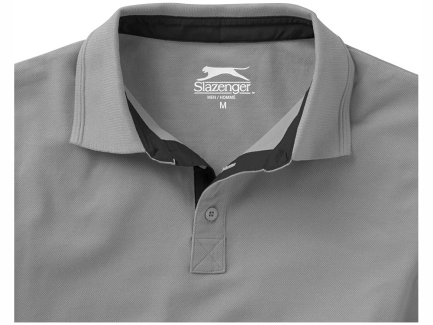 Поло с короткими рукавами Hacker, серый/черный фото 3