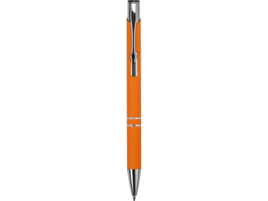 Ручка металлическая шариковая Legend Gum софт-тач, оранжевый фото 2