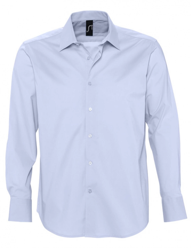 Рубашка мужская с длинным рукавом Brighton голубая, размер S фото 1