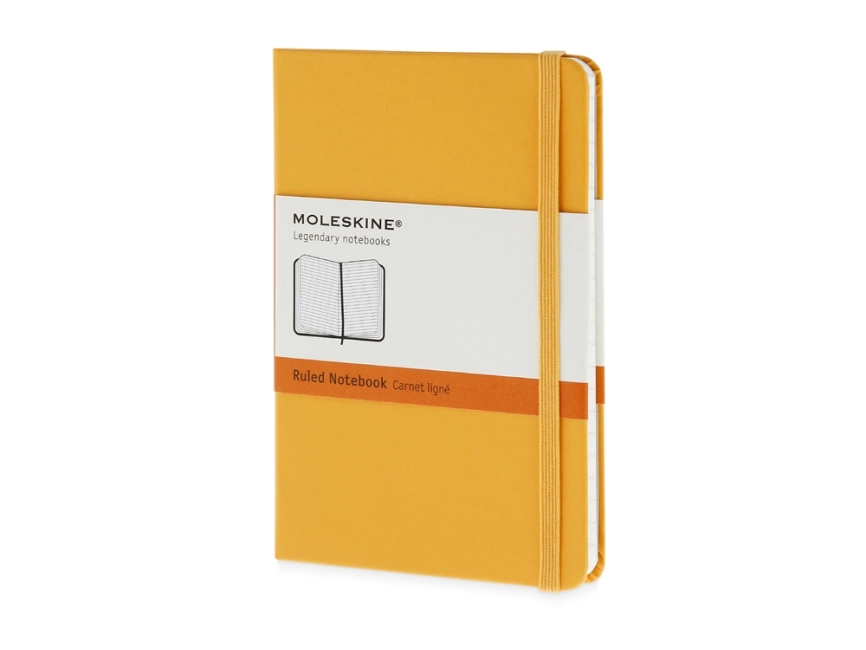 Записная книжка Moleskine Classic (в линейку) в твердой обложке, Pocket (9x14см), оранжевый фото 1