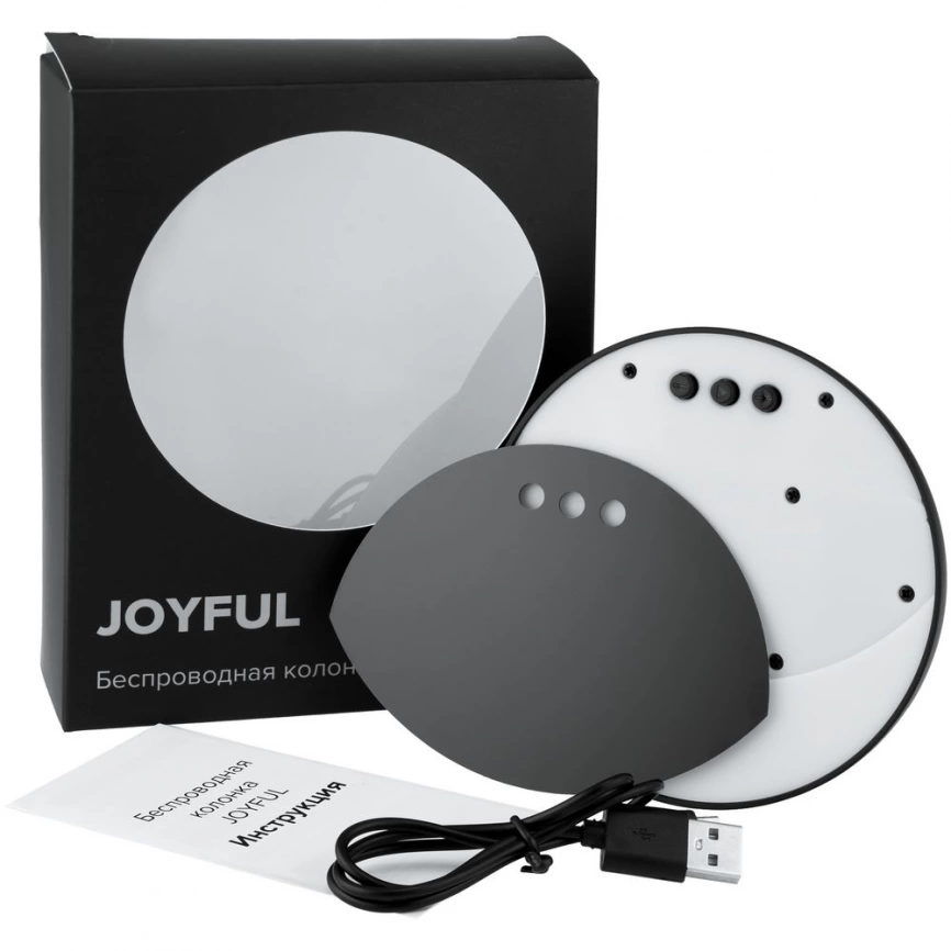 Беспроводная колонка Joyful, черная фото 7