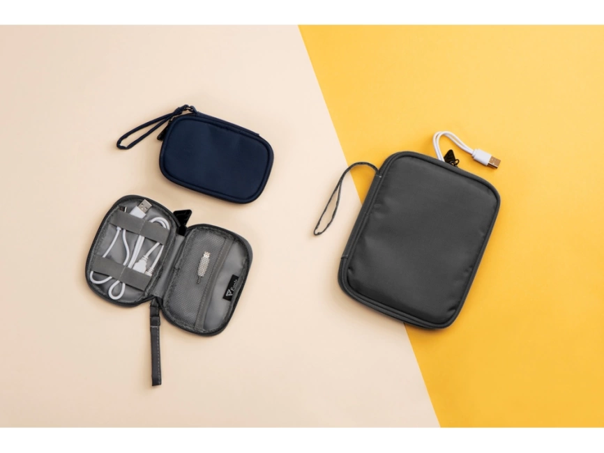 Органайзер для проводов и электроники Keep Organized M, темно-серый фото 6