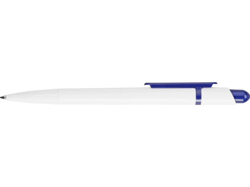 Ручка шариковая Этюд, белая с синим фото 4