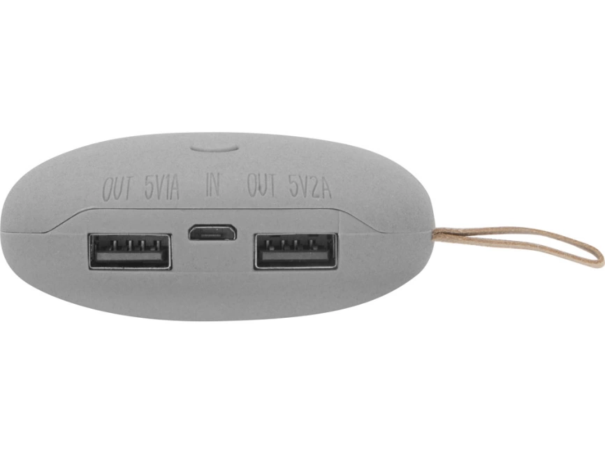 Универсальное зарядное устройство power bank в форме камня. 7800MAH. gray фото 5