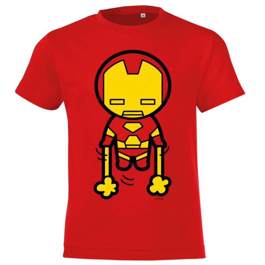 Футболка детская Kawaii Iron Man, красная, на рост 96-104 см (4 года) фото 3