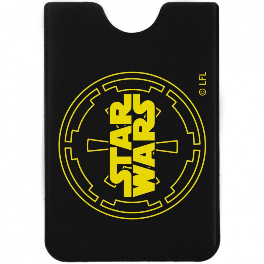 Чехол для карточки Star Wars, черный с желтым фото 1