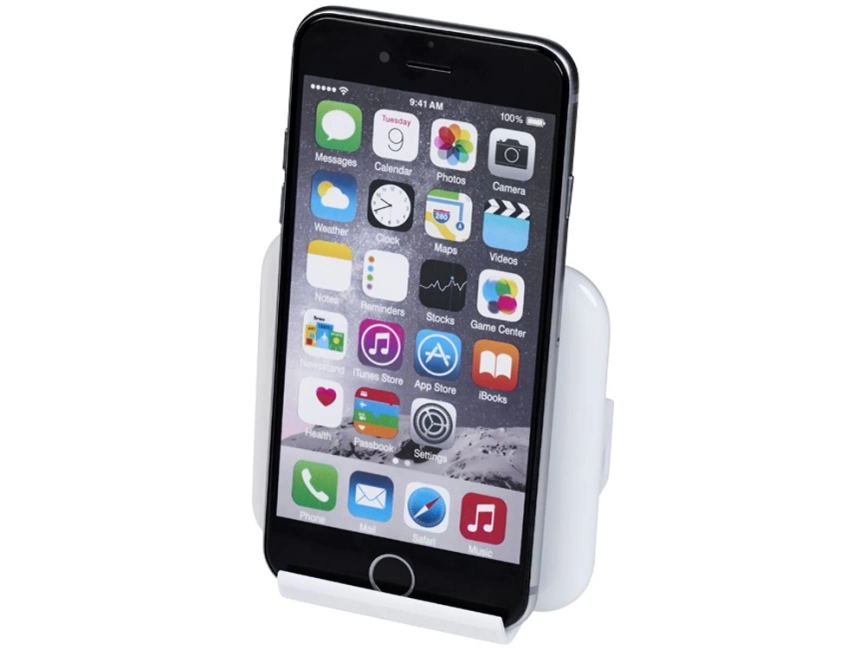 Беспроводная зарядка-подставка для смартфона Catena, белый фото 4