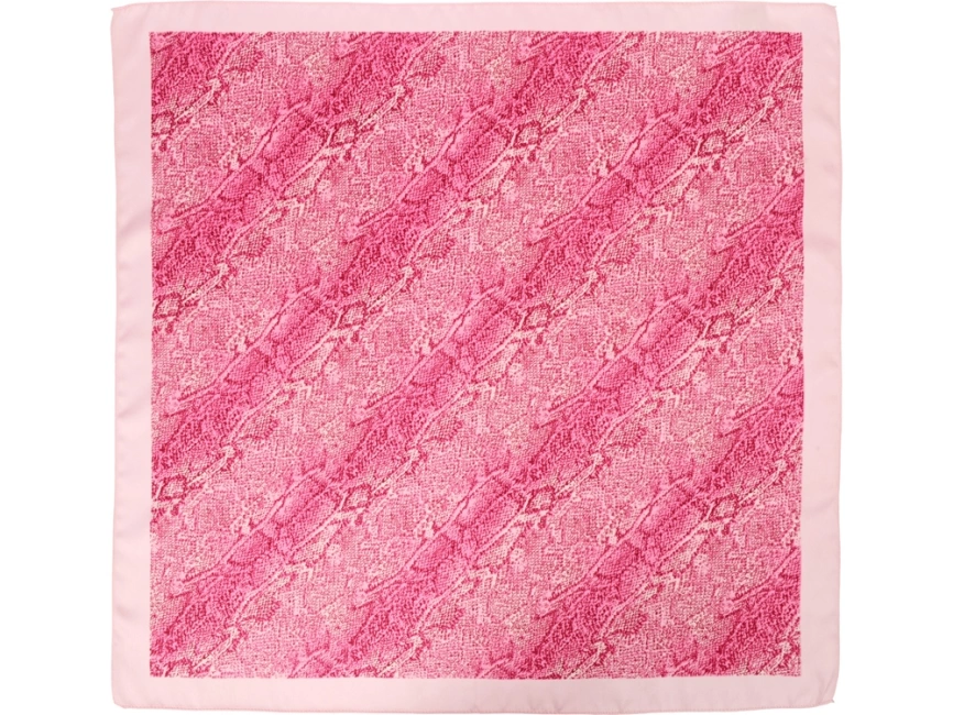Платок розовый 500*515 мм в подарочном мешке фото 1