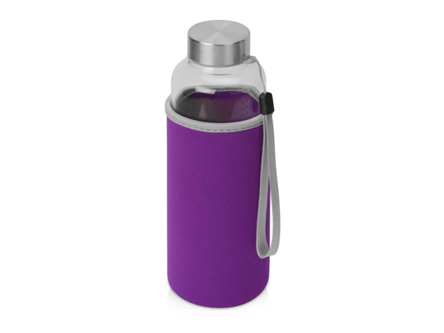 Бутылка для воды Pure c чехлом, 420 мл, фиолетовый фото 1