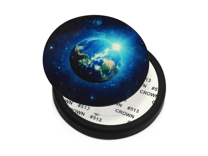 Беспроводное зарядное устройство Sketch с полноцветной печатью, черный фото 1