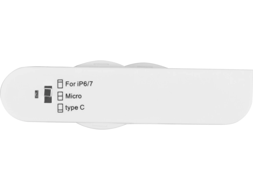 Универсальный переходник Smarty (Micro USB / Lightning / Type C), белый фото 3
