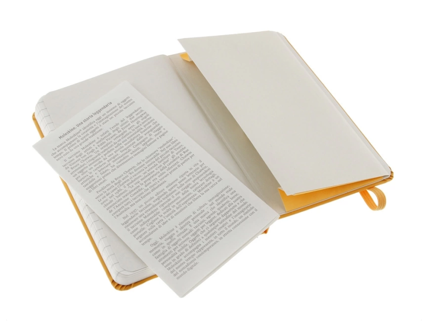 Записная книжка Moleskine Classic (в линейку) в твердой обложке, Pocket (9x14см), оранжевый фото 4