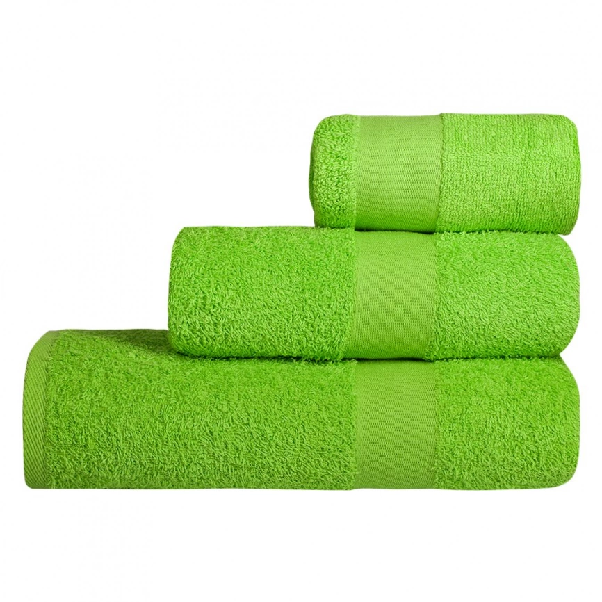 Полотенце махровое Soft Me Large, зеленое яблоко фото 2