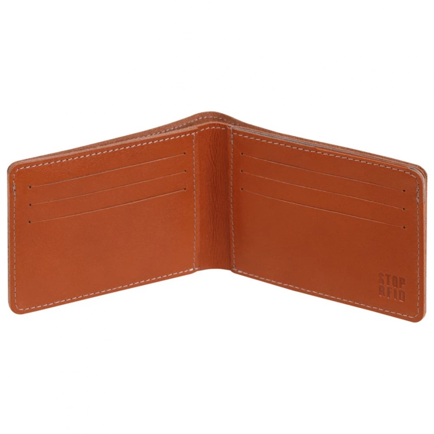 Портмоне Security, коричневое фото 4