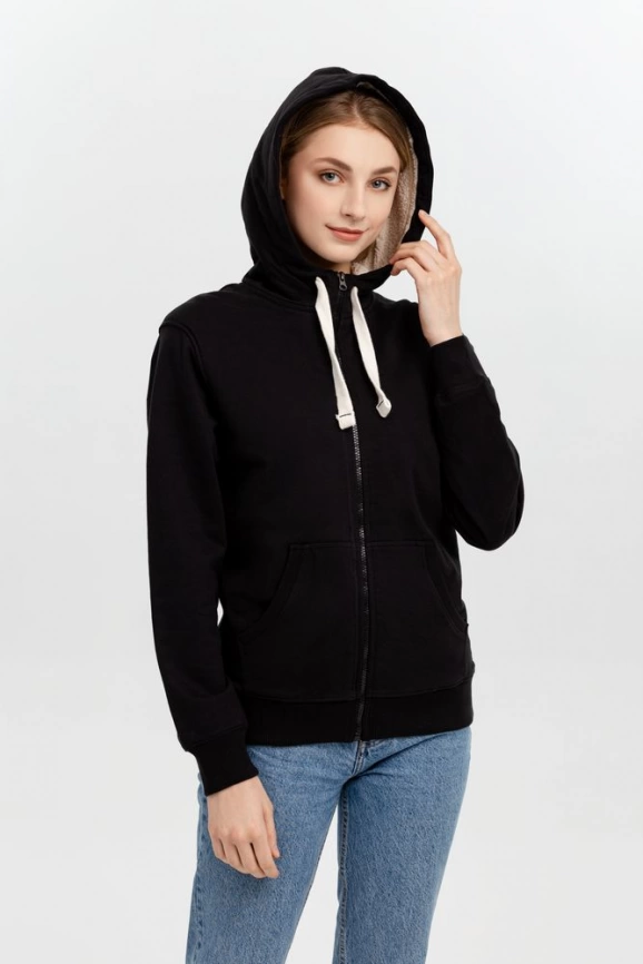 Толстовка на молнии Kulonga Sherpa, черная, размер M фото 5
