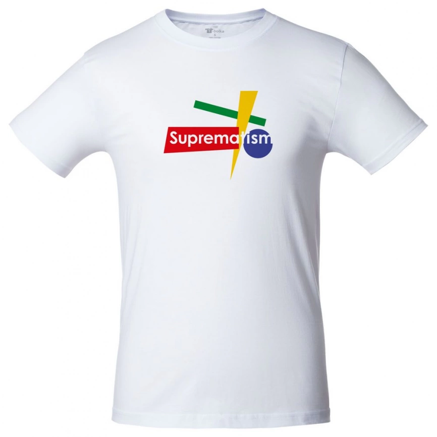 Футболка Suprematism, белая, размер S фото 4