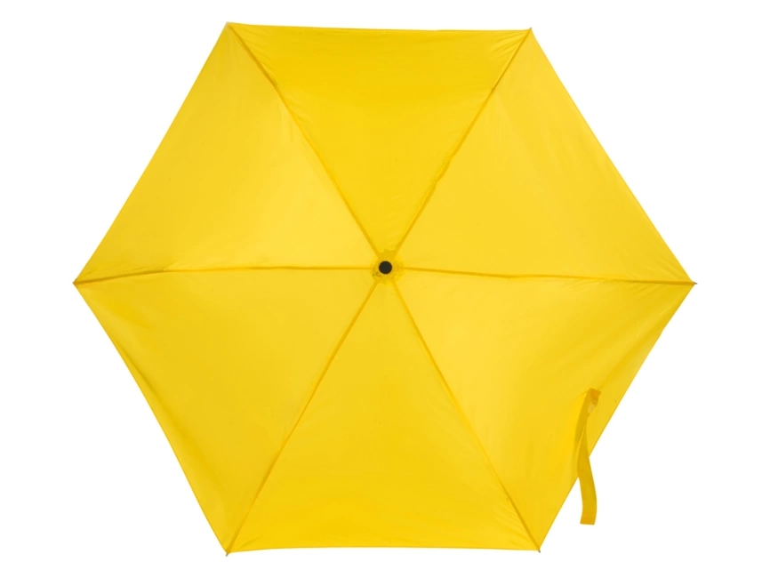 Складной компактный механический зонт Super Light, желтый фото 4