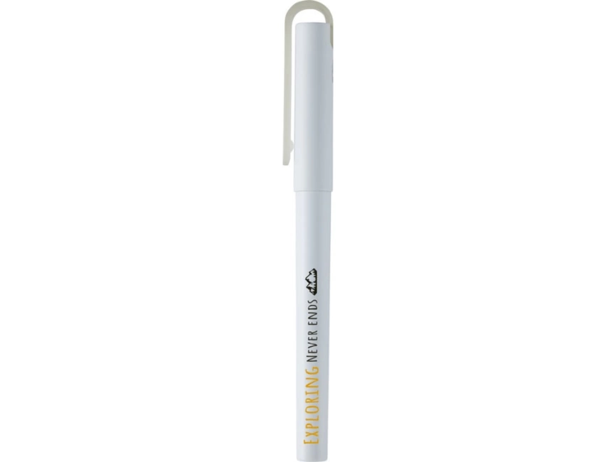 Гелевая шариковая ручка Mauna из переработанного PET-пластика, белый фото 4