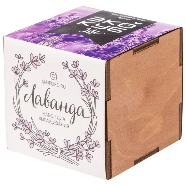 Набор для выращивания «Экокуб Lite», лаванда фото 1