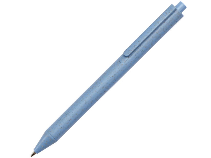 Блокнот B7 Toledo S, синий + ручка шариковая Pianta из пшеничной соломы, синий фото 6