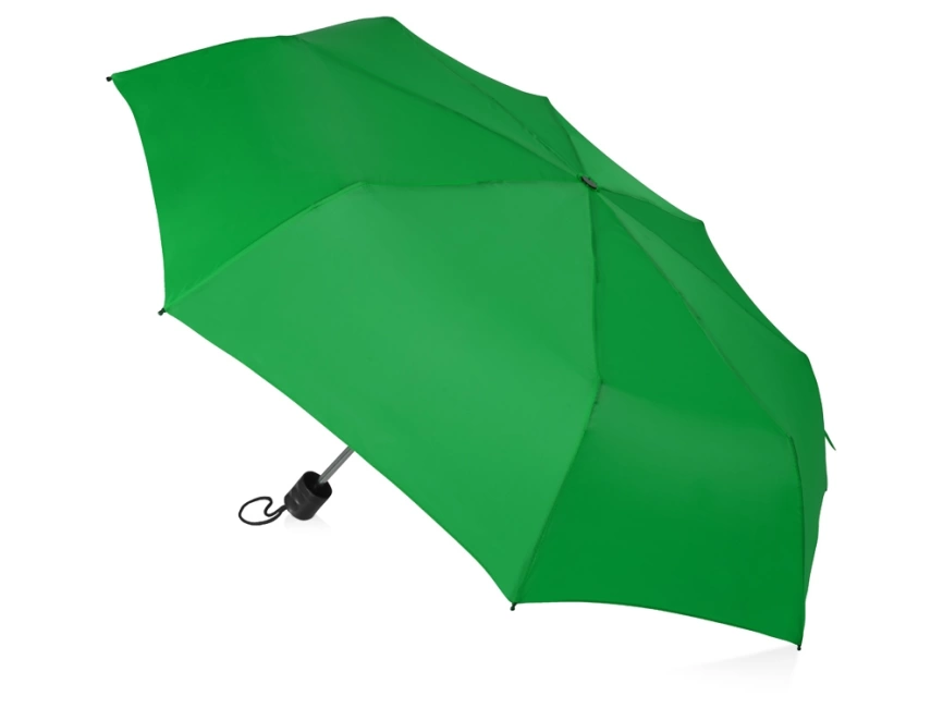 Зонт складной Columbus, механический, 3 сложения, с чехлом, зеленый фото 2