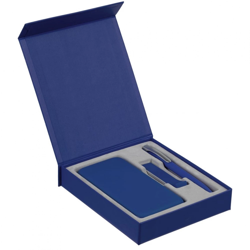 Коробка Rapture для аккумулятора 10000 мАч, флешки и ручки, синяя фото 3