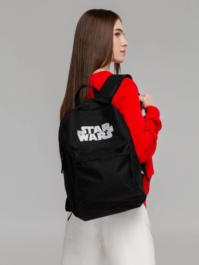 Рюкзак с люминесцентной вышивкой Star Wars, черный фото 6