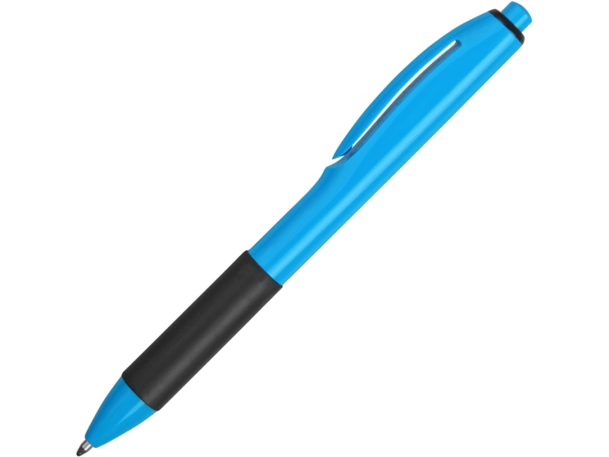 Ручка пластиковая шариковая Band, голубой/черный фото 3