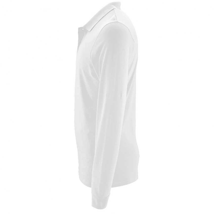 Рубашка поло мужская с длинным рукавом Perfect LSL Men белая, размер XXL фото 8