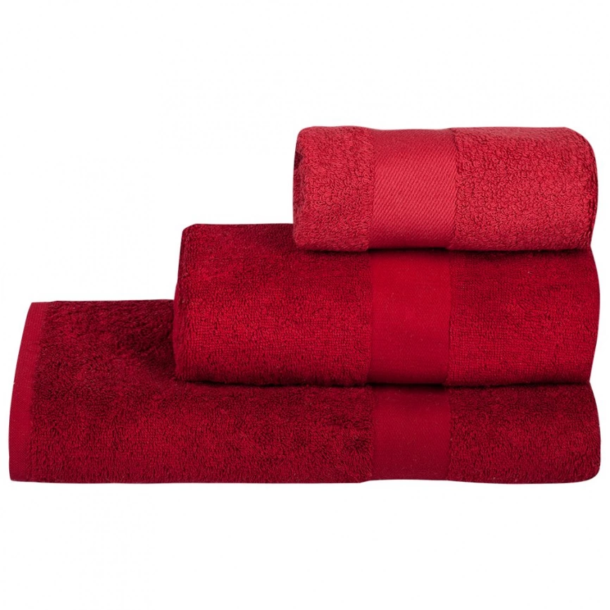 Полотенце махровое Soft Me Small, бордовое фото 2