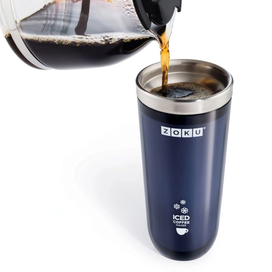 Стакан для охлаждения напитков Iced Coffee Maker, фиолетовый фото 4