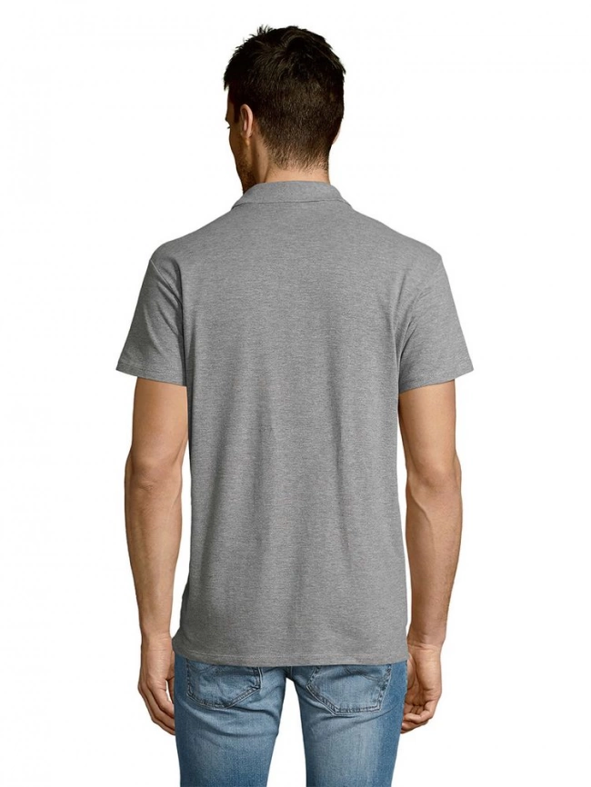 Рубашка поло мужская Summer 170 серый меланж, размер XL фото 14