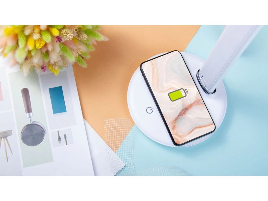 Настольная лампа Rombica LED FAROS, белый (круглое основание) фото 8