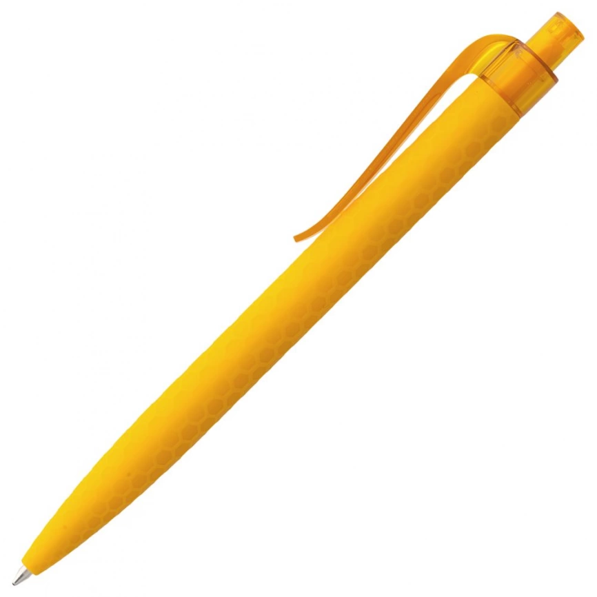 Ручка шариковая Prodir QS04 PRT Honey Soft Touch, желтая фото 2