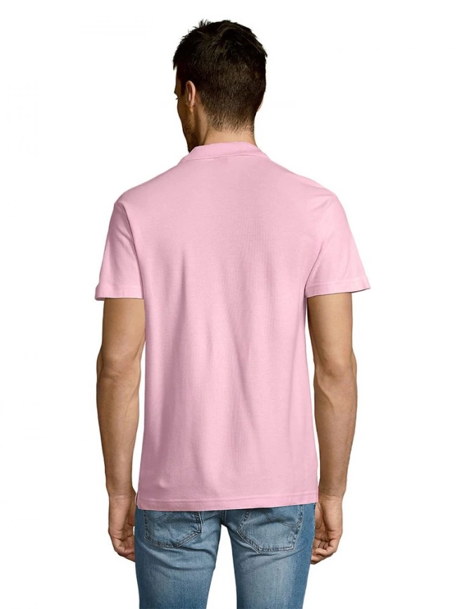 Рубашка поло мужская Summer 170 розовая, размер S фото 14