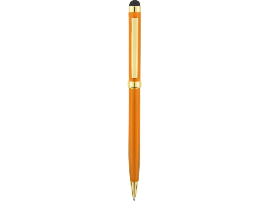 Ручка шариковая Голд Сойер со стилусом, оранжевый фото 2