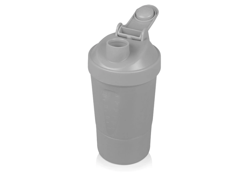 Шейкер для спортивного питания Level Up, серый фото 2
