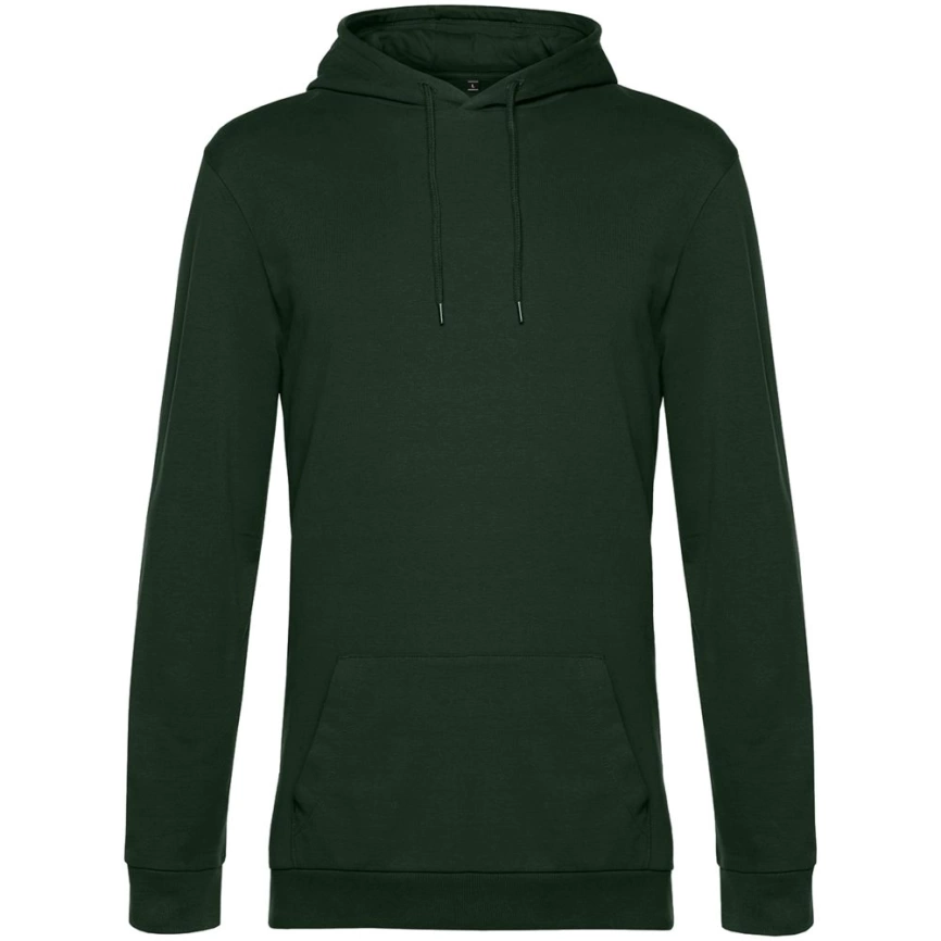 Толстовка с капюшоном унисекс Hoodie, темно-зеленая, размер XS фото 1