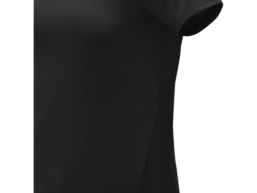 Женская стильная футболка поло с короткими рукавами Deimos, черный фото 5
