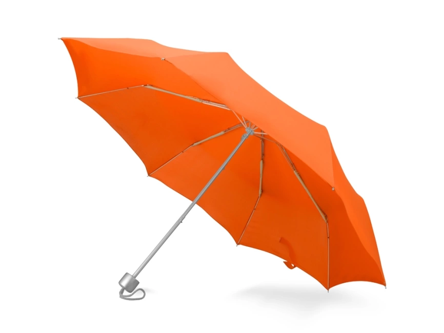 Зонт складной Tempe, механический, 3 сложения, с чехлом, оранжевый фото 1