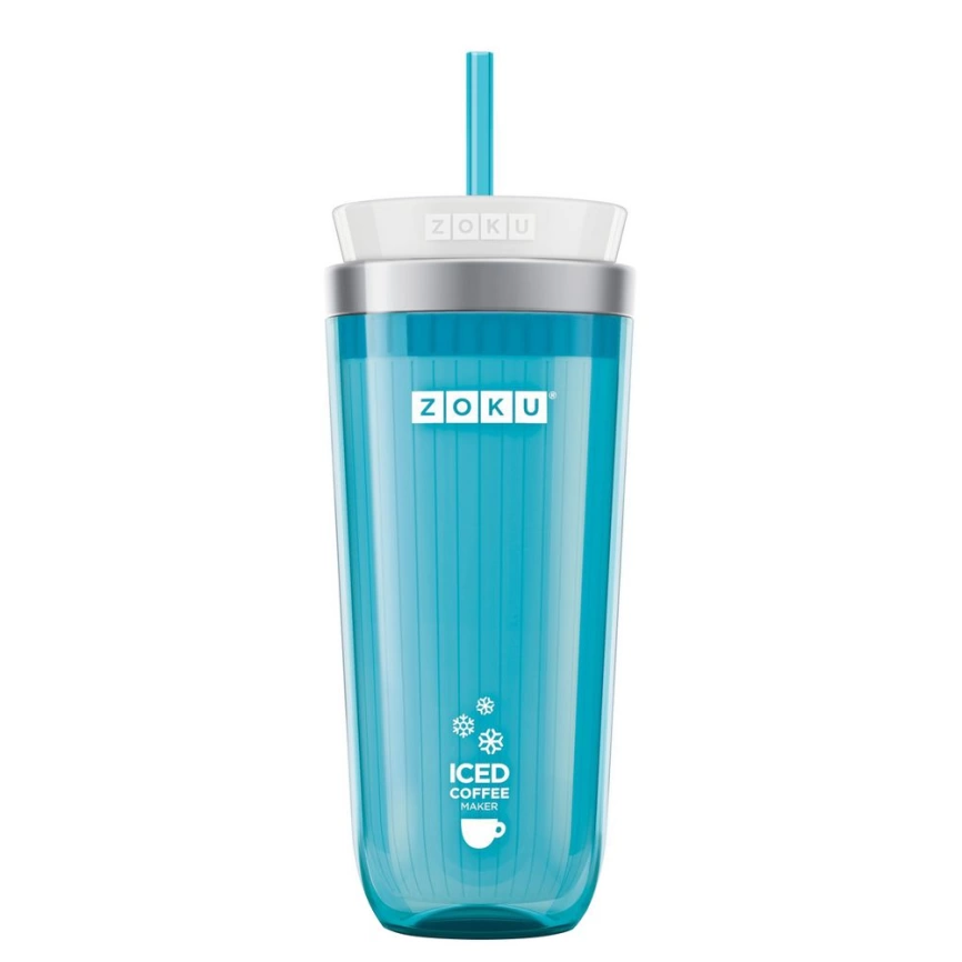 Стакан для охлаждения напитков Iced Coffee Maker, голубой фото 2
