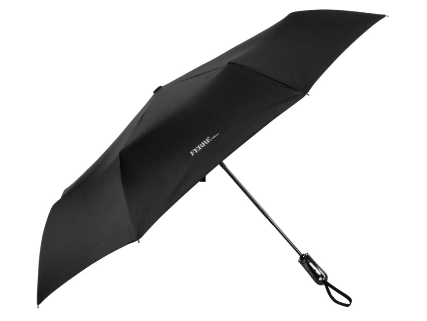 Зонт складной автоматичский Ferre Milano, черный фото 3