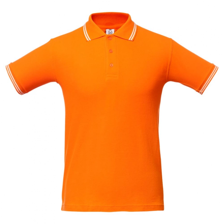 Рубашка поло Virma Stripes, оранжевая, размер S фото 1