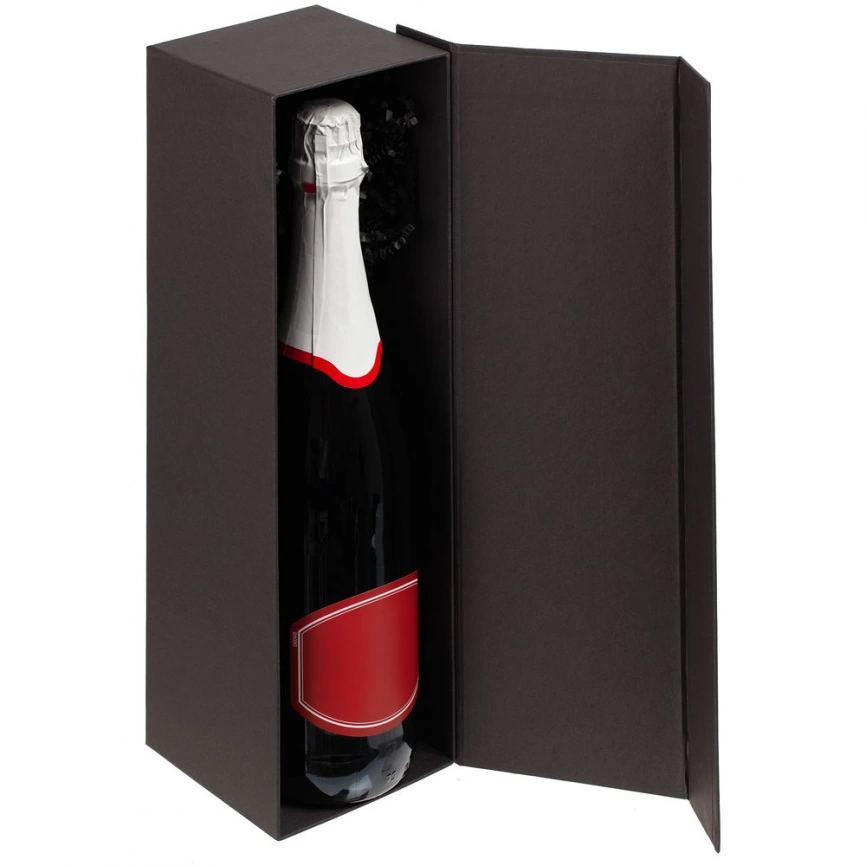 Коробка под бутылку Color Jacket, черная фото 4