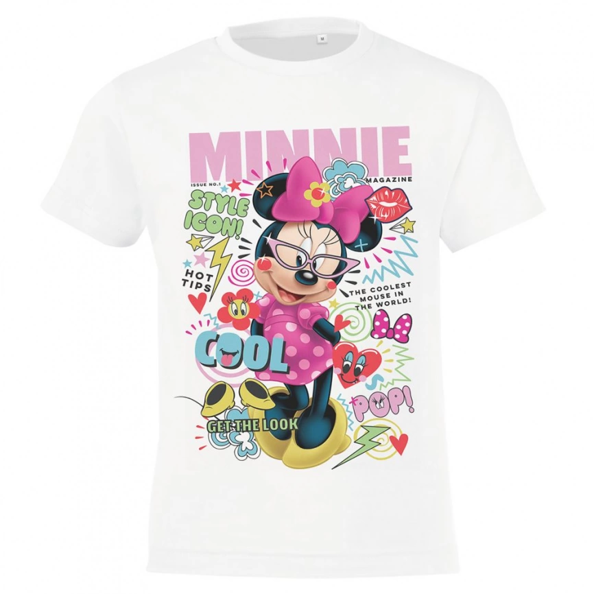 Футболка детская Minnie Covergirl, белая, на рост 96-104 см (4 года) фото 2